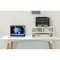 Basicwise Printer Stand Shelf Wood Office Desktop Compartment Organizer, White QI003731.WT - alternate 2